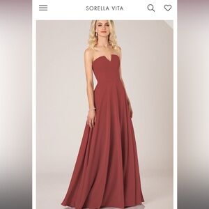 Sorella Vita Bridesmaid Dress Sangria